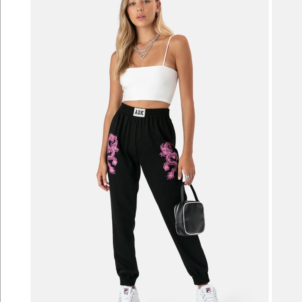 Adult Pink Dragon Sweatpants